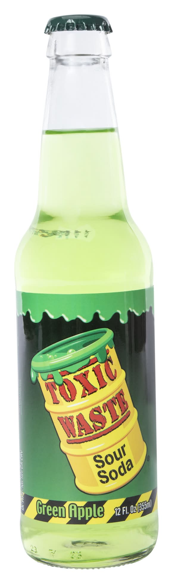 Toxic Waste® Slime Licker Blue Razz Sour Soda 12 Fl.oz Green