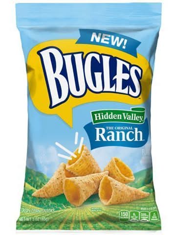 Bugles Crispy Corn Snacks, Ranch (3 oz)