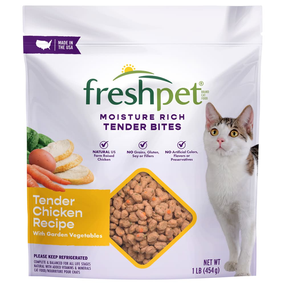 Freshpet Moisture Rich Dry Cat Food, Tender Chicken (1 lbs)