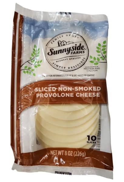 Sunnyside Farms Provolone Cheese Slices (7 oz, 10 ct)