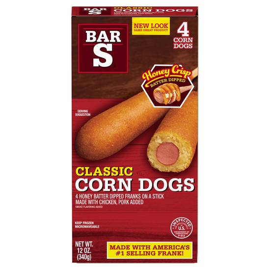 Bar-S Classic Honeycrisp Batter Corn Dogs (4 ct)