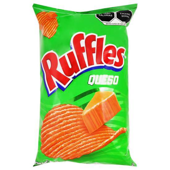 Ruffles papas fritas onduladas (queso)