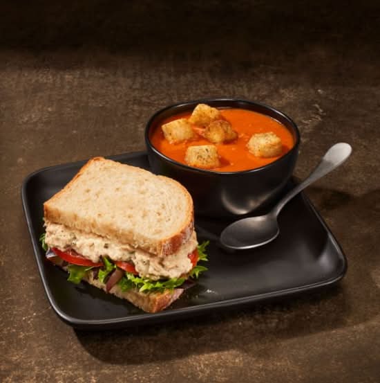 Tuna Salad Sandwich & Creamy Tomato Soup