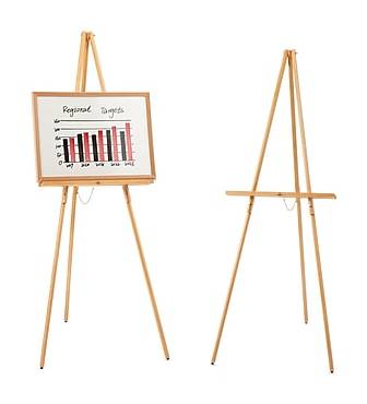 Staples Display Easel, 60, Natural Pine Hardwood (28219US/50447US)