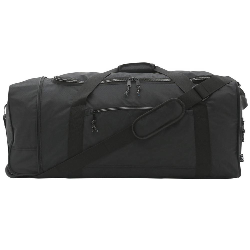 Protege Compactible Rolling Black Duffel