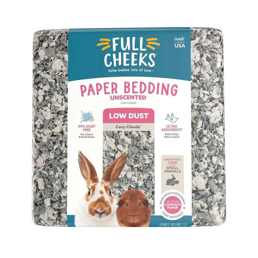 Full Cheeks™ Odor Control Small Pet Paper Bedding - Cozy Clouds (Size: 23 L)