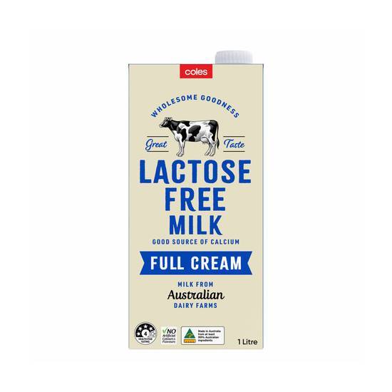 Coles Full Cream Milk 1 L