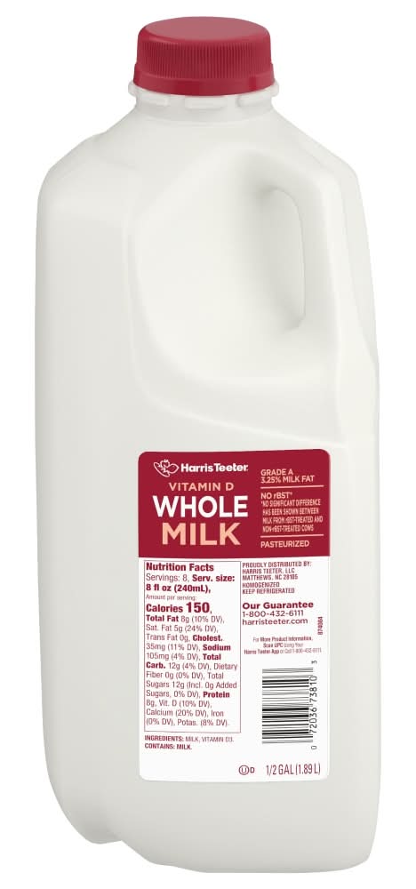 Harris Teeter Vitamin D Whole Milk (0.5 gal)