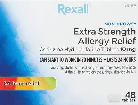 Rexall Allergy Relief Tablets 10 mg (48 units)