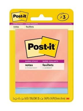 Post-It Joy Collection Sticky Notes (3 ct)