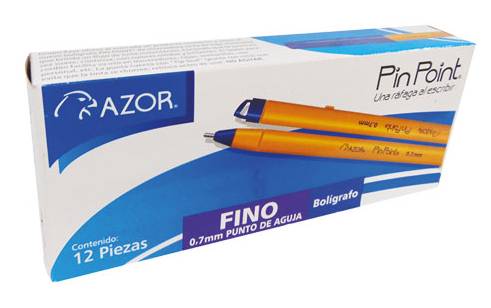 AZOR · Plumas punta fina 0.7mm tinta azul (100,9 g)