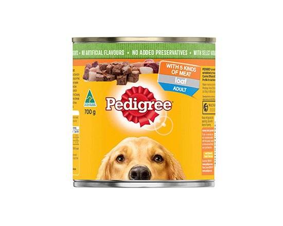 Pedigree With 5 Kinds Of Meat Wet Dog Food Can 700g