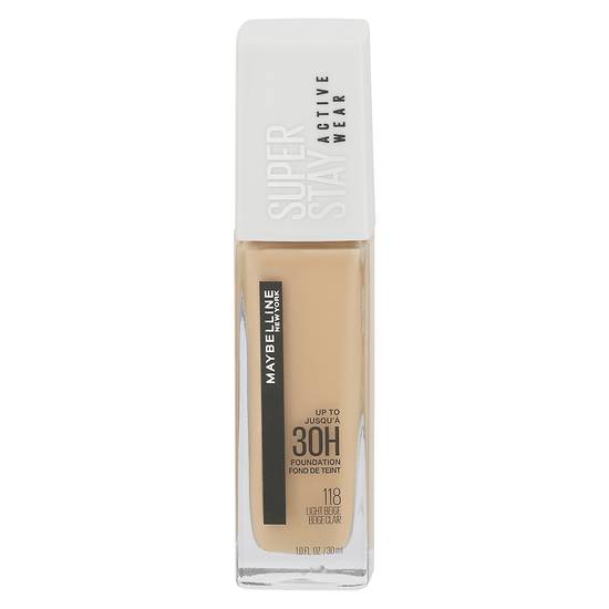 Maybelline 118 Light Beige Super Stay Full Coverage Foundation