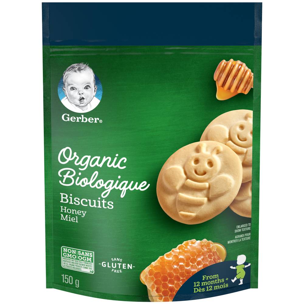 Gerber Organic Honey Toodler Biscuits (150 g)