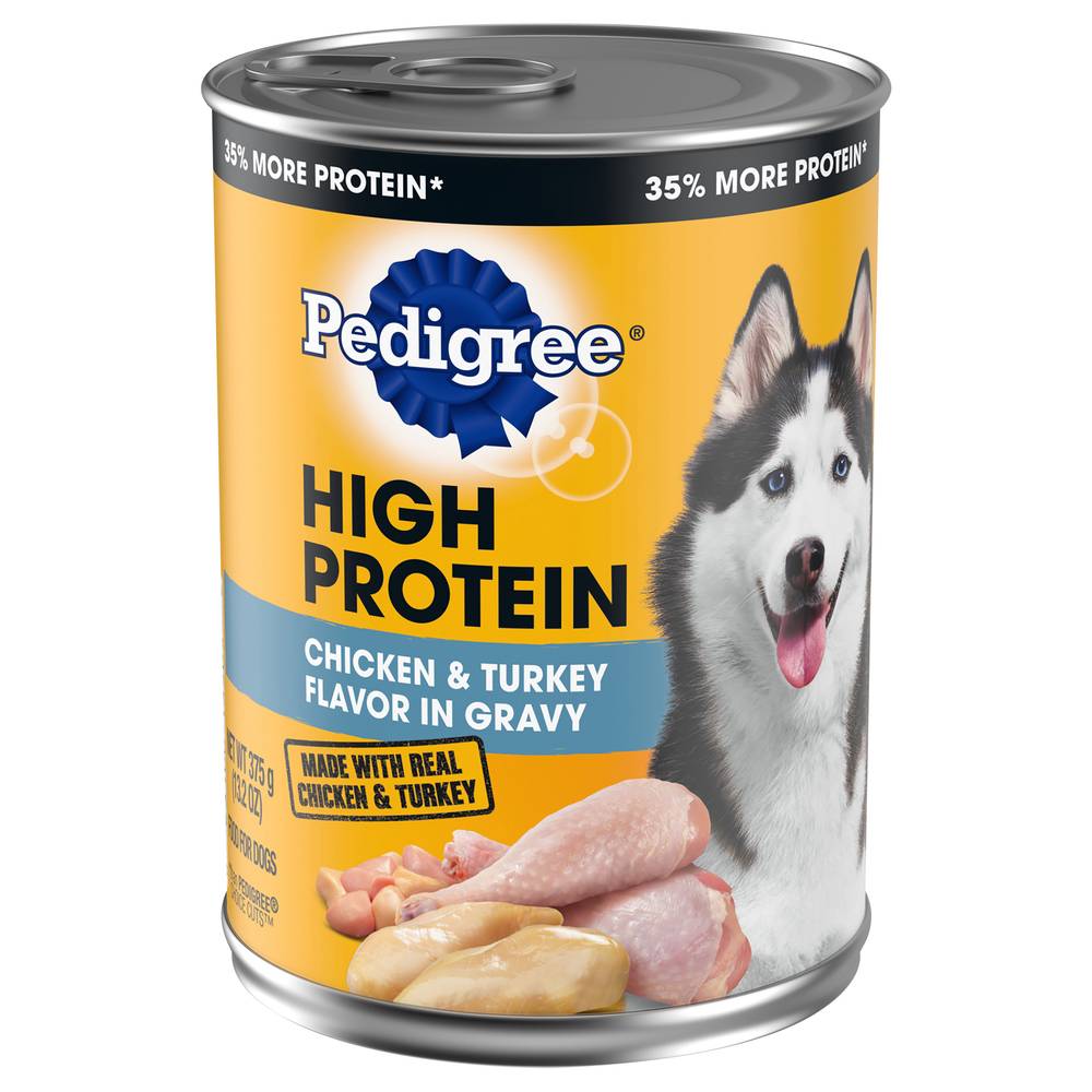 Pedigree High Protein Chicken & Turkey Flavor in Gravy (13.2 oz)