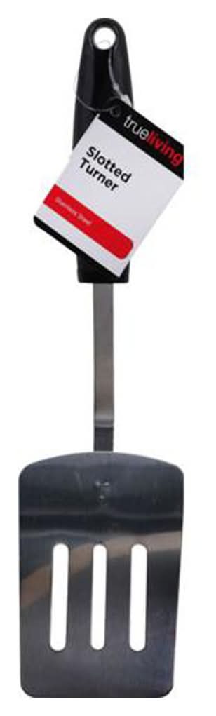 True Living Stainless Steel Slotted Turner