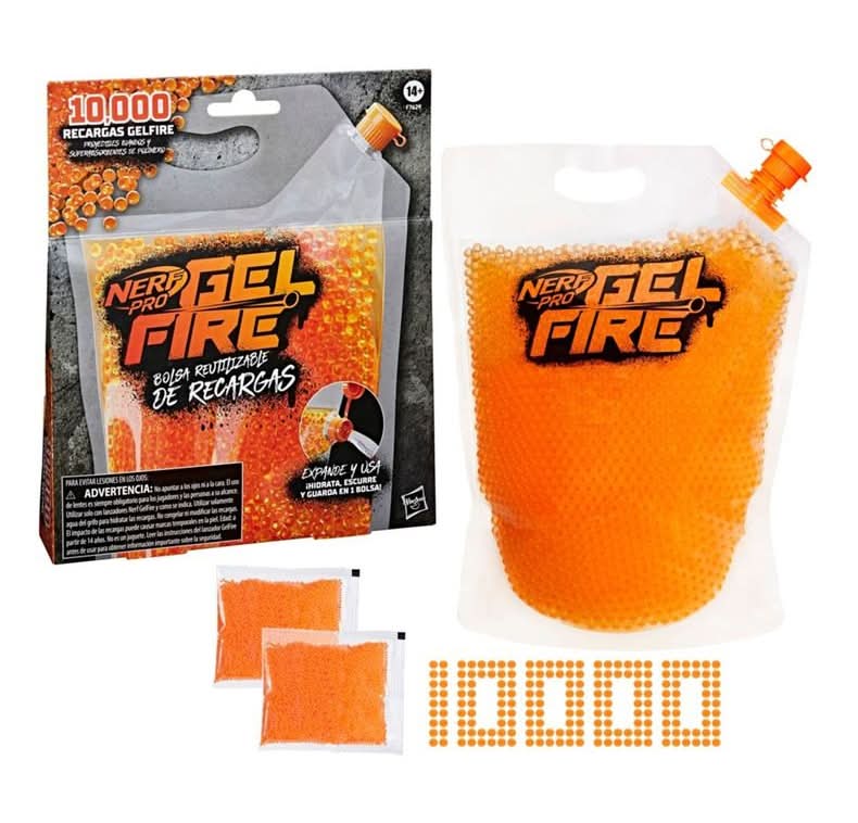 Nerf Repuesto Nerf Pro Gelfire Reutilizable 10.000 Recargas único color