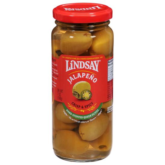 Lindsay Spanish Queen Olives Stuffed With Jalapeno (7 oz)