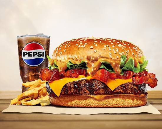 🥜美式花生牛肉堡餐 Peanut Beef Burger Meal