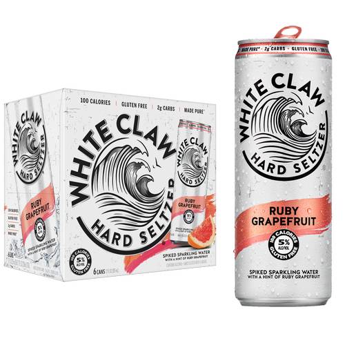 White Claw Seltzer Grapefruit 6pk 12oz Can 5.0% ABV