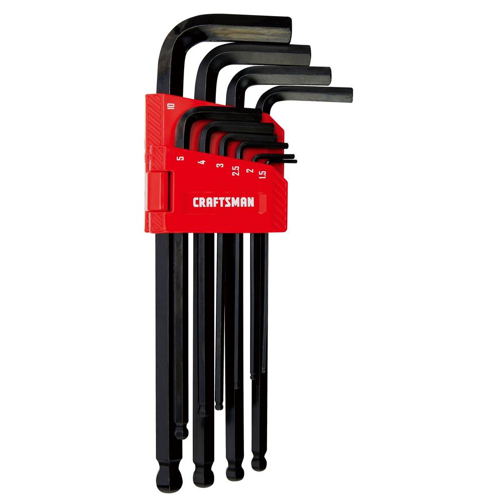 CRAFTSMAN Assorted Metric (10-Pieces) Hex Key Set | CMHT26029