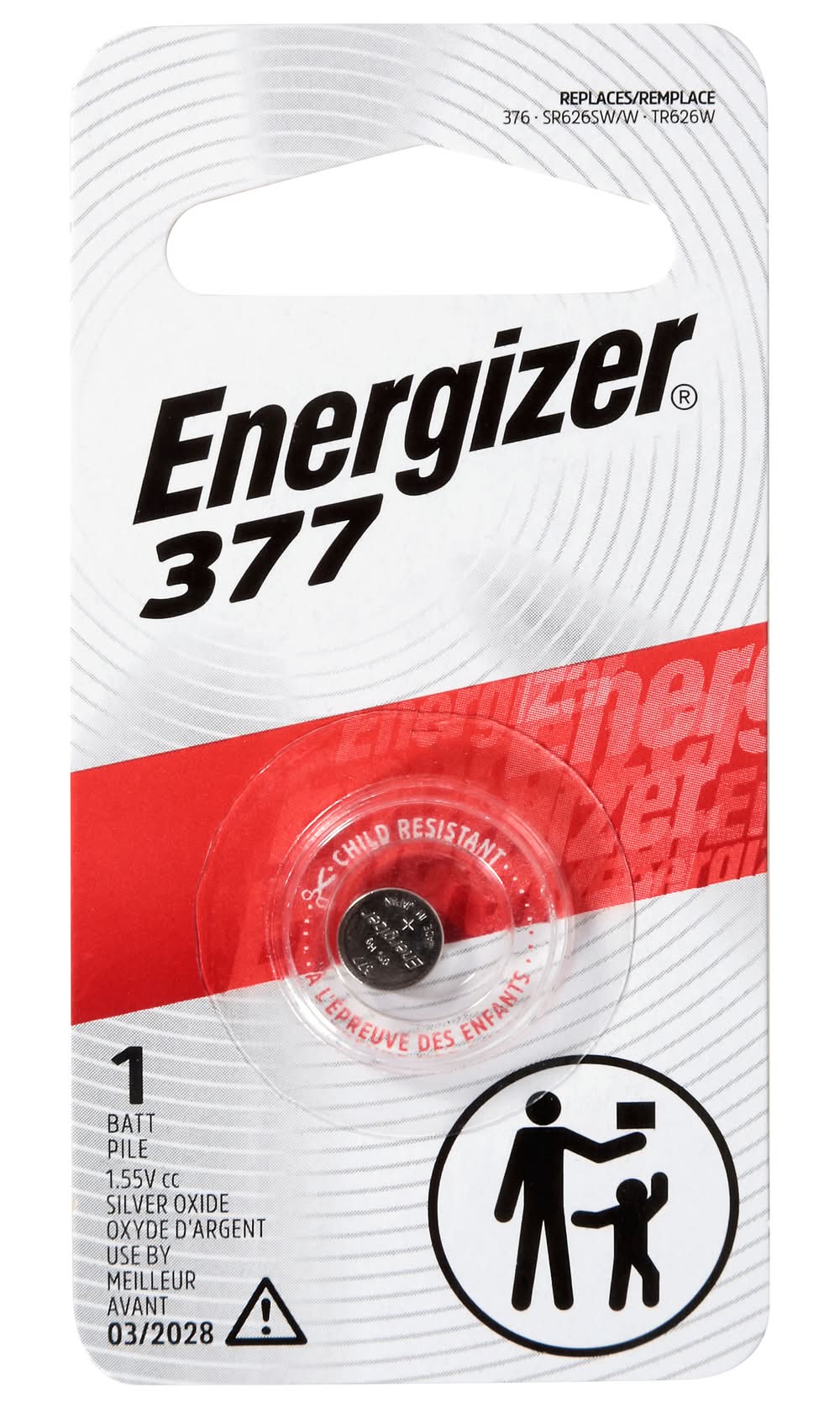 Energizer 377 Silver Oxide Battery (1.6 oz)