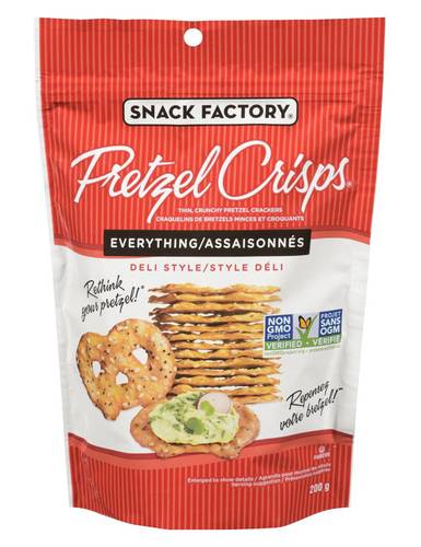 The Snack Factory Pretzel Crisps Everything 200 G