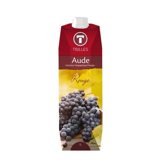 Vin rouge de l'Aude IGP TRILLES 1l