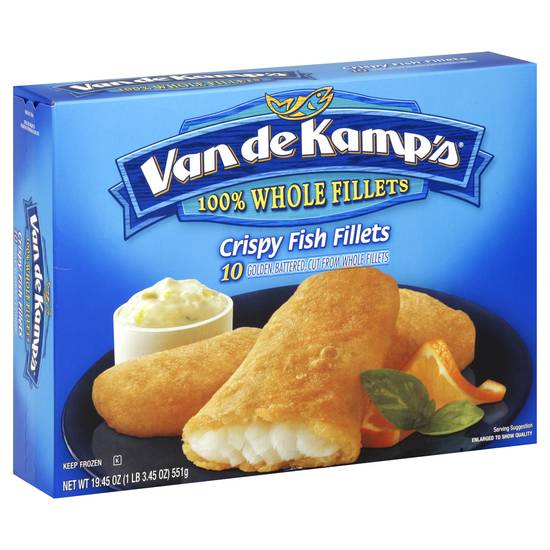 Van De Kamp's Crispy Battered 100% Whole Fish Fillets