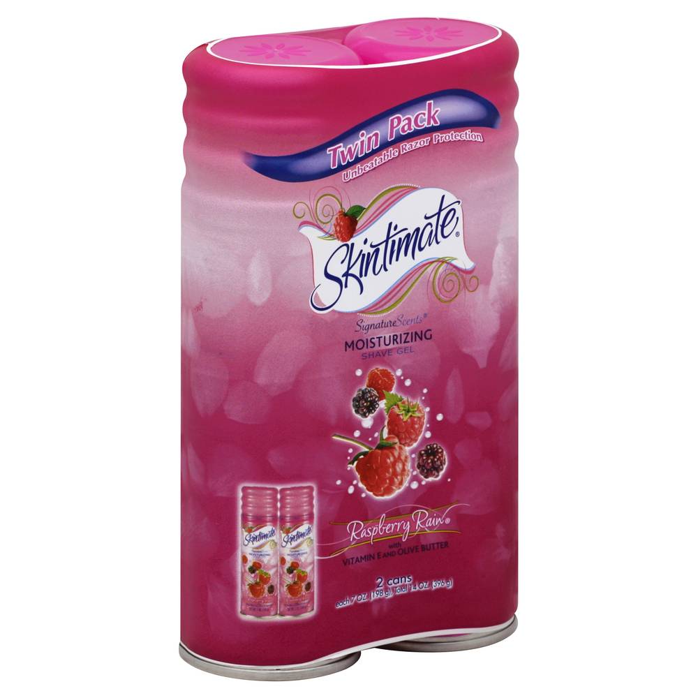 Skintimate Moisturizing Shave Gel Raspberry Rain (2ct)