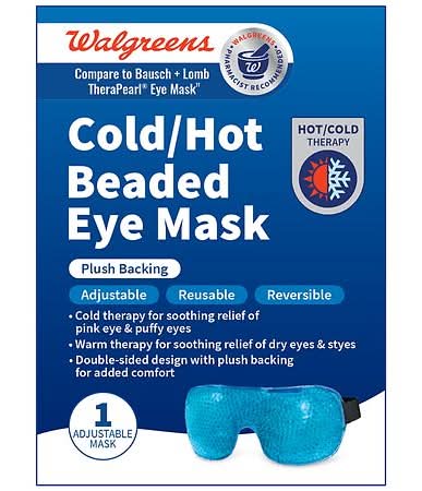 Walgreens Cold Hot Gel Beaded Adjustable Eye Mask