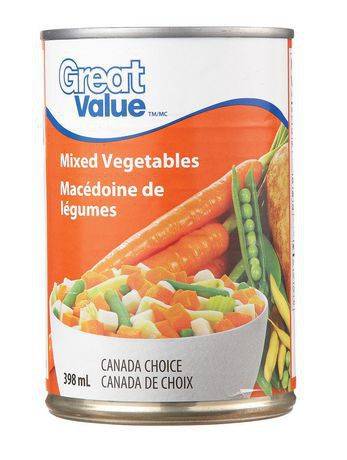 Great value macédoine de légumes (398 ml) - mixed vegetables (398 ml)