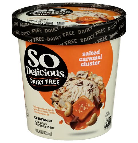 So Delicious Salted Caramel Cluster Cashew Milk Frozen Dessert