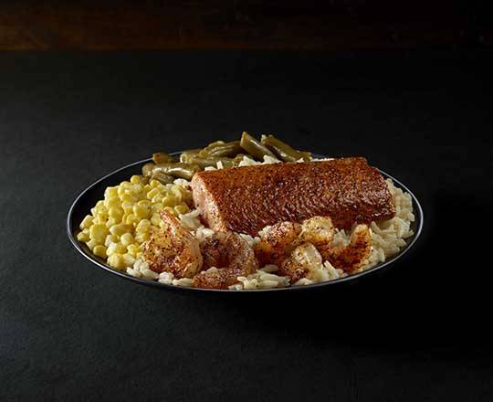 Order Grilled Salmon & Shrimp Platter food online from Long John Silver's store, Moline on bringmethat.com