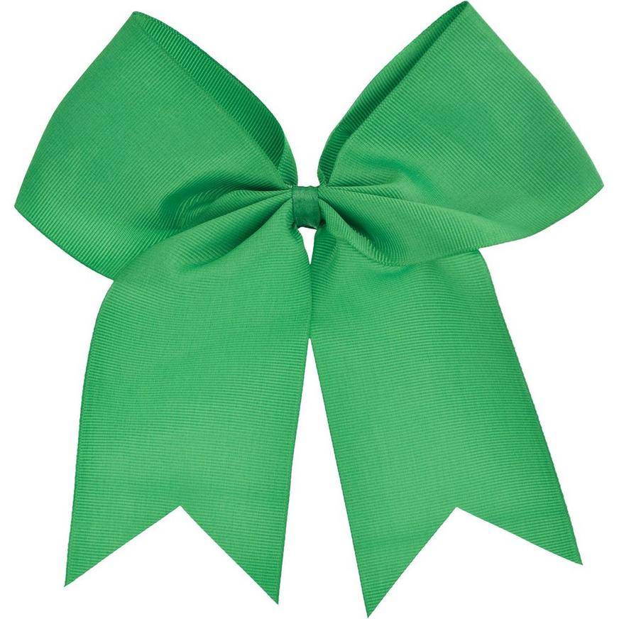 Festive Green Oversized Hair Bow, 9in x 8in
