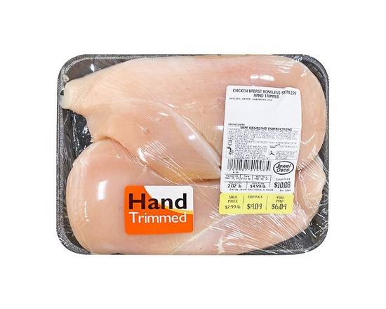 Chicken Breast Boneless Skinless Hand Trimmed (approx 2 lbs)