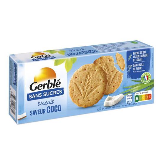 Biscuit Coco Sans Sucre 132g GERBLE