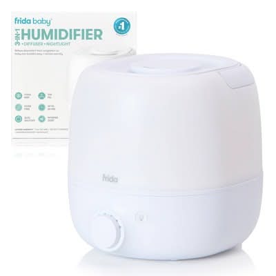 Frida Baby 3 In 1 Humidifier With Diffuser & Nightlight, White