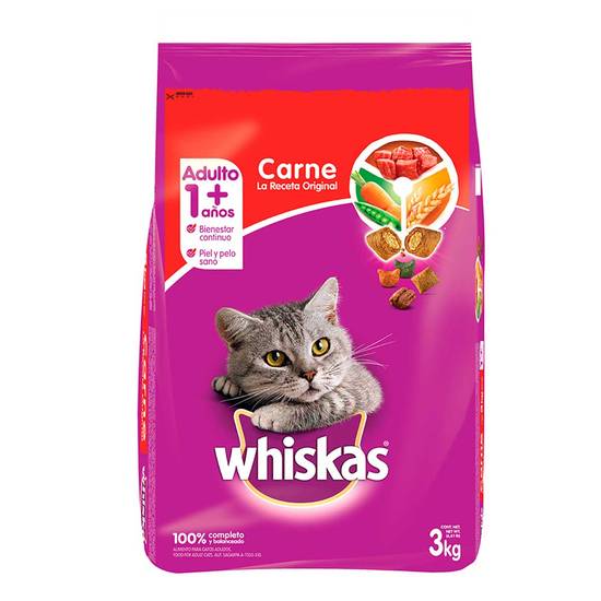 Whiskas alimento de carne adulto (3 kg)
