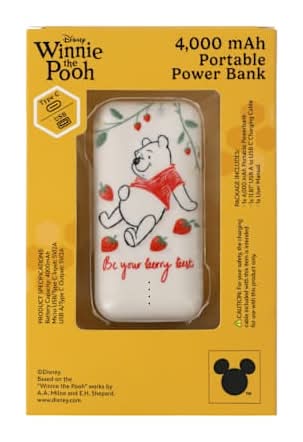 Disney Winnie The Pooh Portable Power Bank 4000mAh Winnie the Pooh