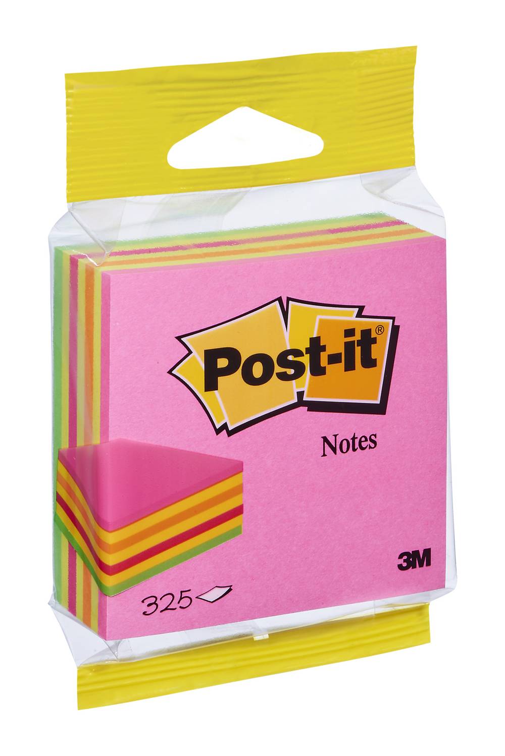 Post-It - Cube néon rose 76 mm x 76 mm 325 feuilles