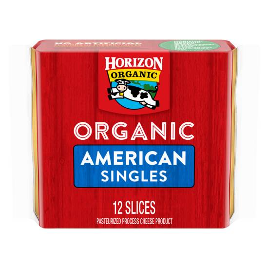Order Horizon Organic American Cheese Singles 12 Slices 8oz food online from Everyday Needs by Gopuff store, Norfolk on bringmethat.com