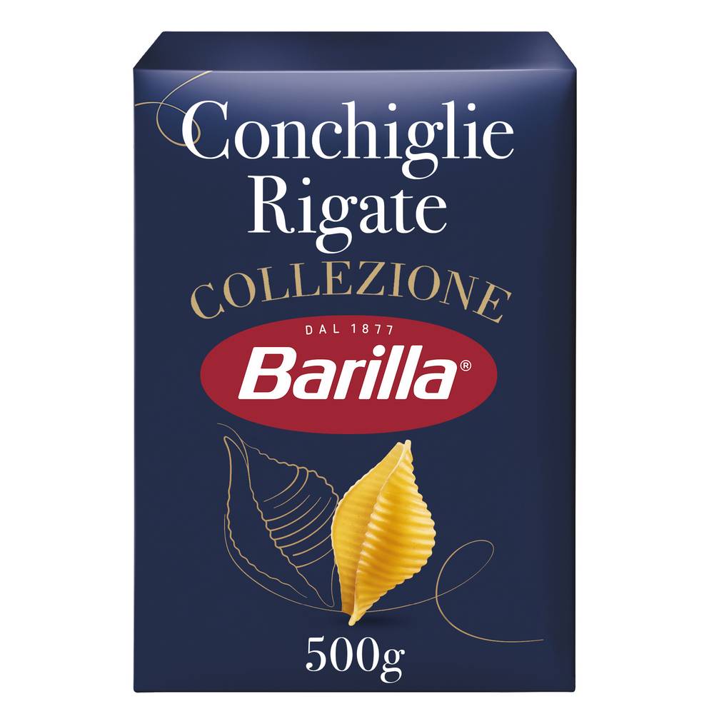 Barilla - Pâtes conchiglie rigate collezione (500g)