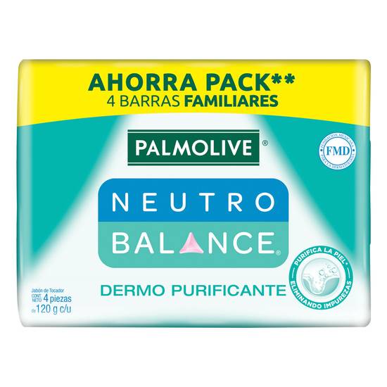 Neutro balance jabón neutro dermolimpiador en barra (4 pack, 150 g)
