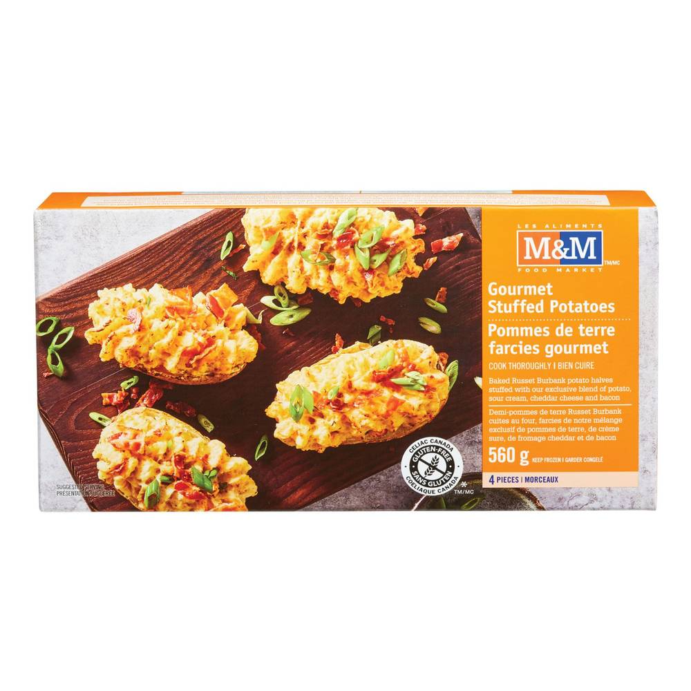 M&M Food Market Gourmet Stuffed Potatoes (560 g, 4 ct)