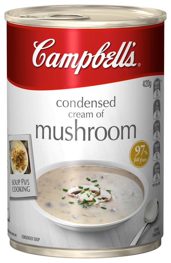 Campbell's Condensed Soup Can Cream Of Mushroom 420g