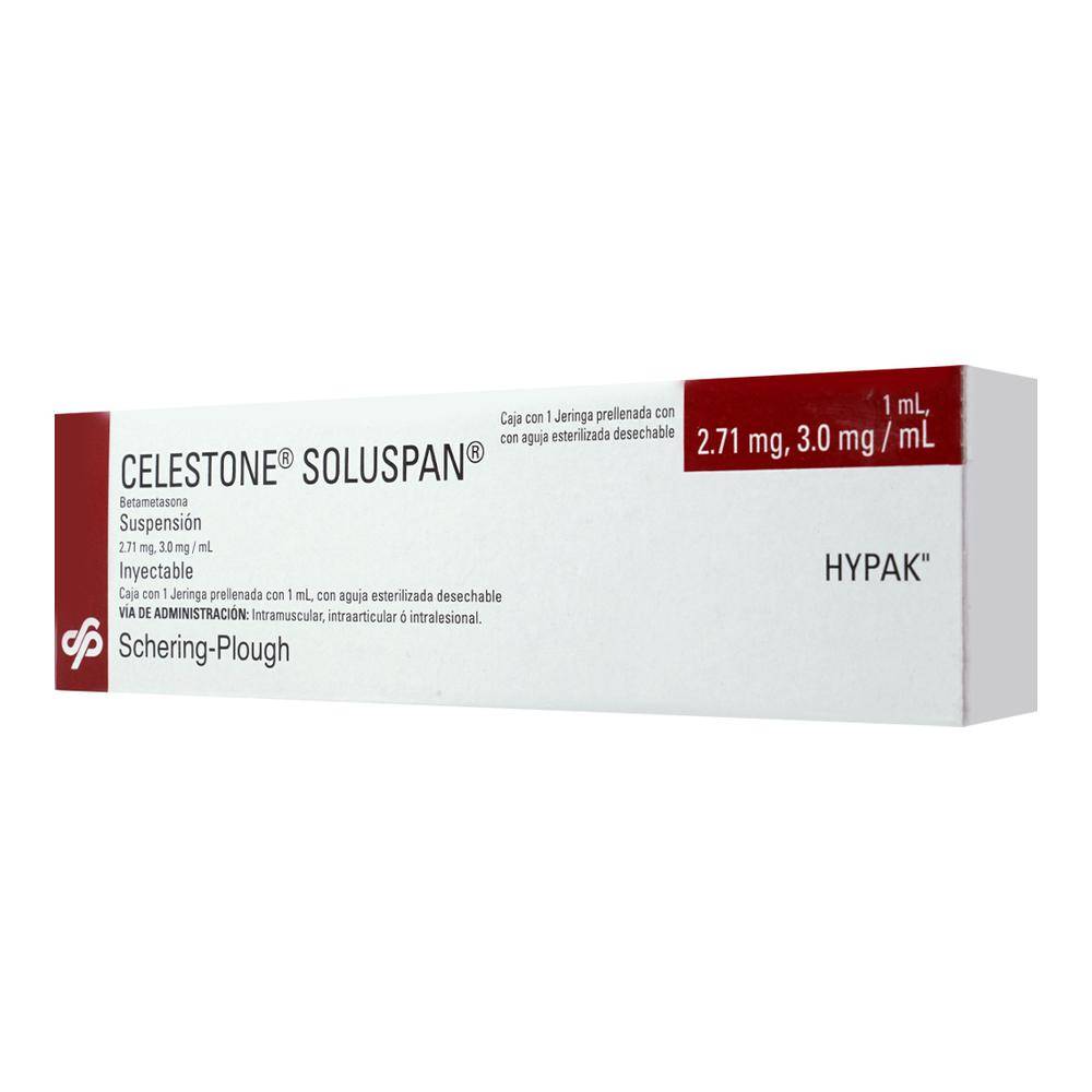 Schering-plough celestone soluspan betametasona suspensión 2.71 mg (1 pieza)