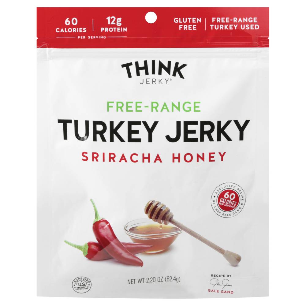 Think Jerky Sriracha Honey Free-Range Turkey Jerky