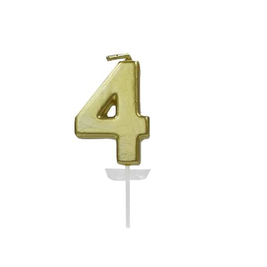 Gold Number Candle By Celebrate It