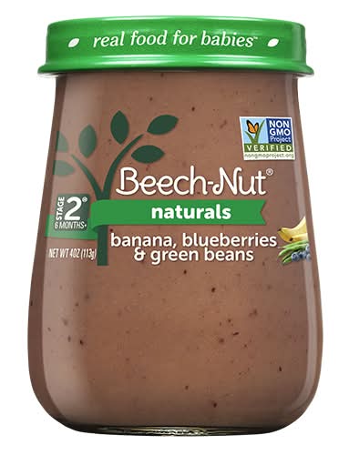 Beech-Nut Naturals Banana Blueberries & Green Beans Stage 2 (6 months+) (4 oz)